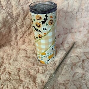 Halloween Themed 20oz Tumbler with Straw